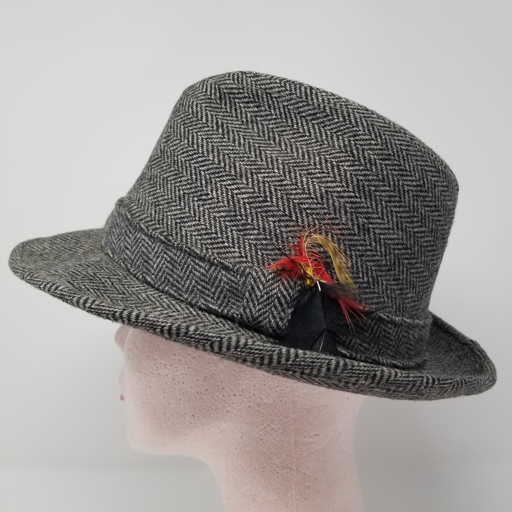 Vintage Dobbs Fifth Ave New York Wool Tweed Fedora - Picture 1 of 8